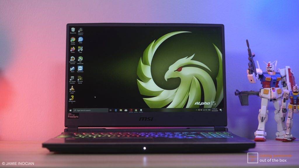 msi alpha 15 laptop overview