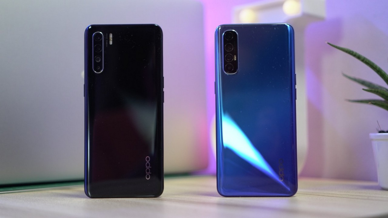 photo of reno3 and reno3 pro side by side