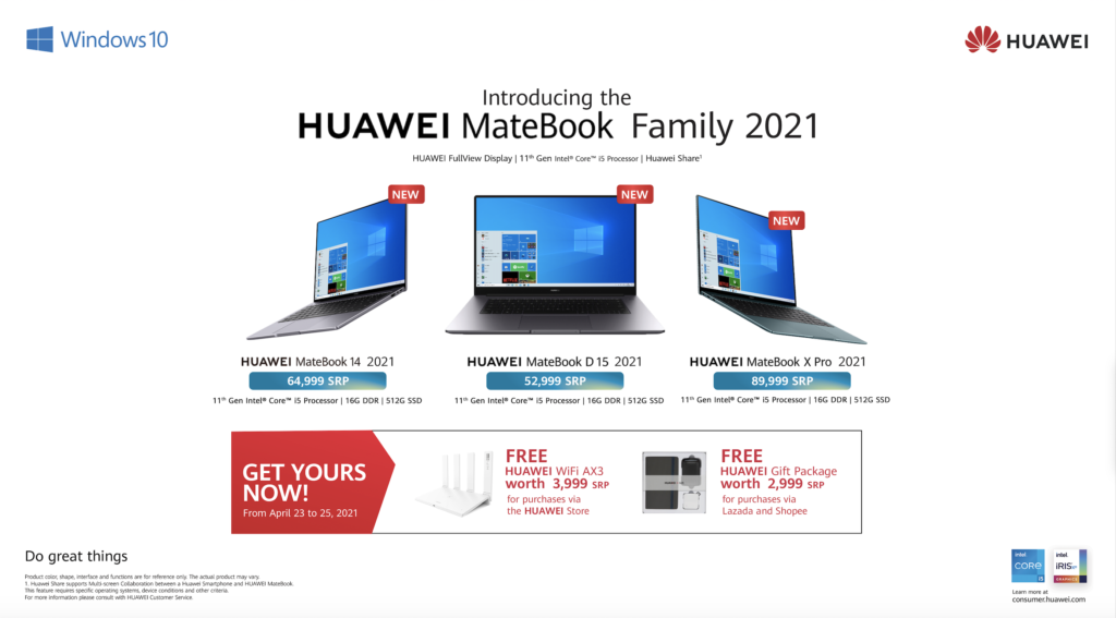 Huawei Matebook 2021 Laptops