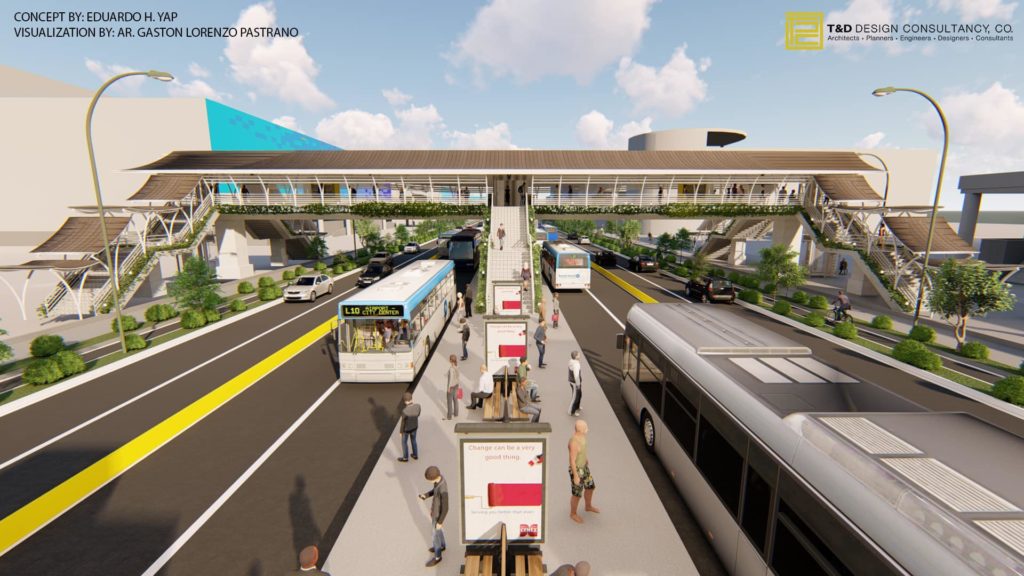 Construction Concourses EDSA Busway: Rendering