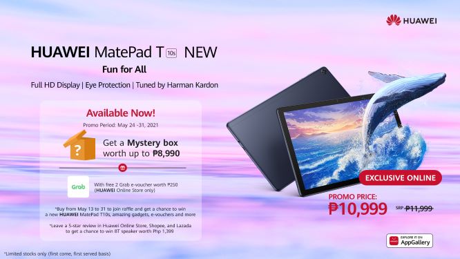 Huawei MatePad T10s promo
