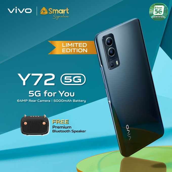 Smart Postpaid Now Offers vivo Y72 5G
