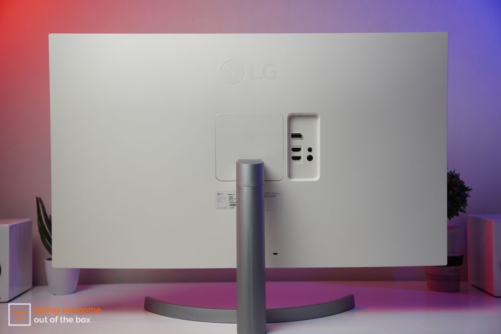 Back of the LG UltraFine 4K Monitor