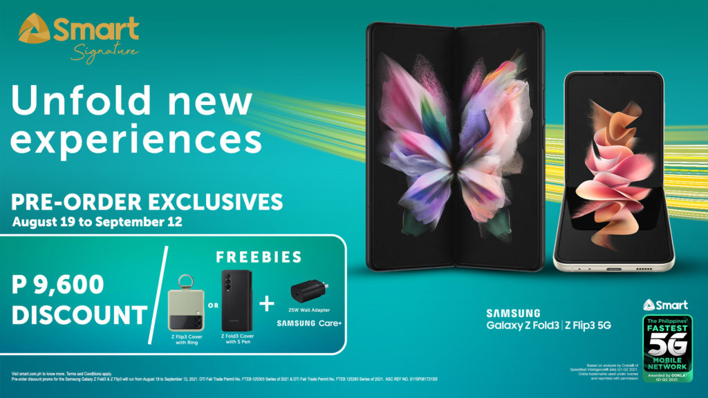 Smart Opens Pre-Orders for the New Samsung Galaxy Z Fold3 and Flip3