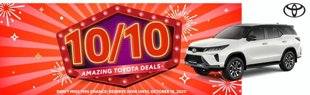 Toyota May Have the Best Double Digit Deals this Coming 10-10