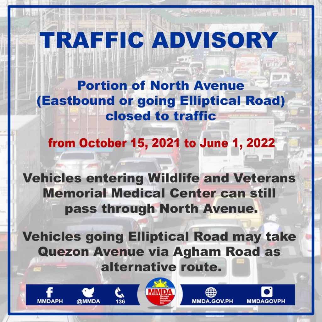 Portion of North Avenue to Close for MRT-7 Construction Until June 2022