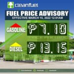 Fuel price increase