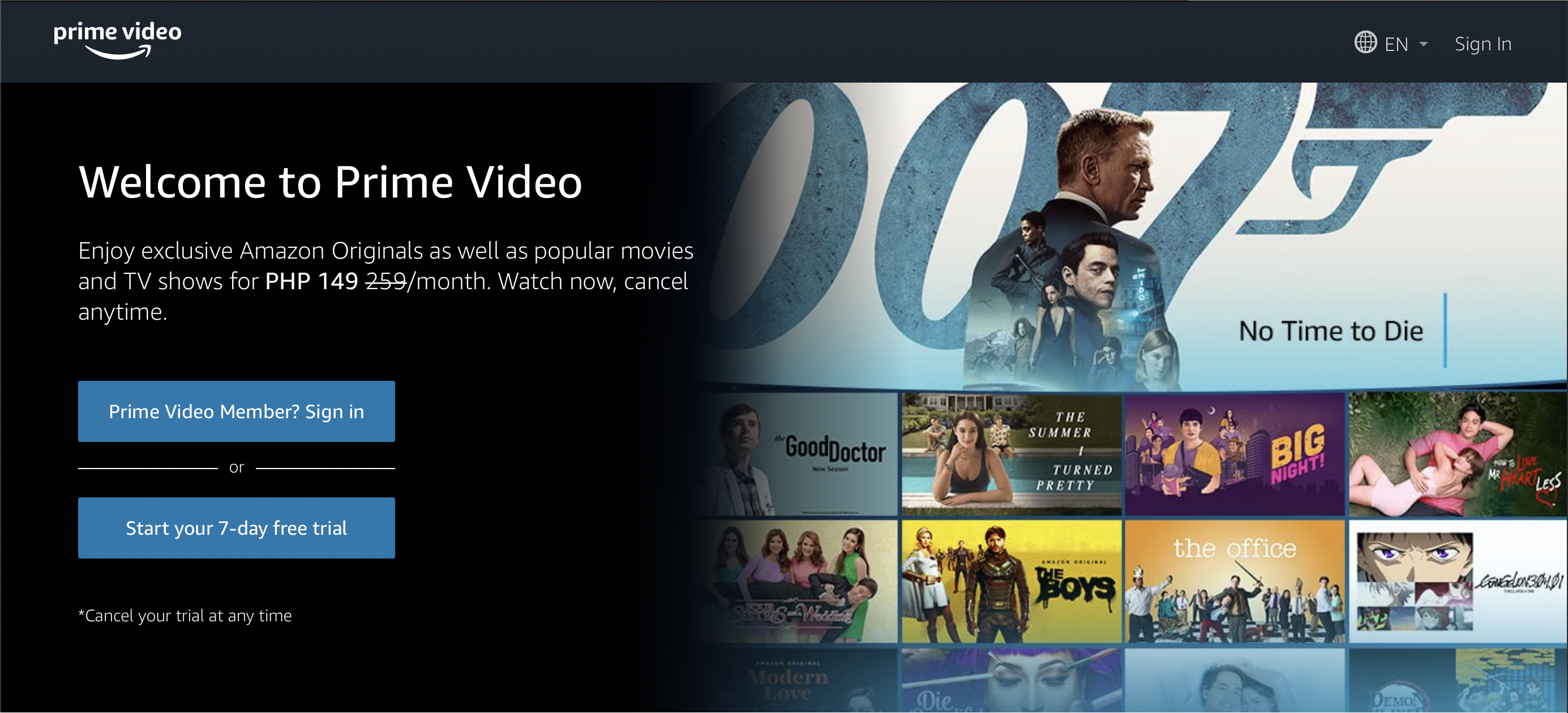 How much does it cost to watch hot sale movies on amazon prime