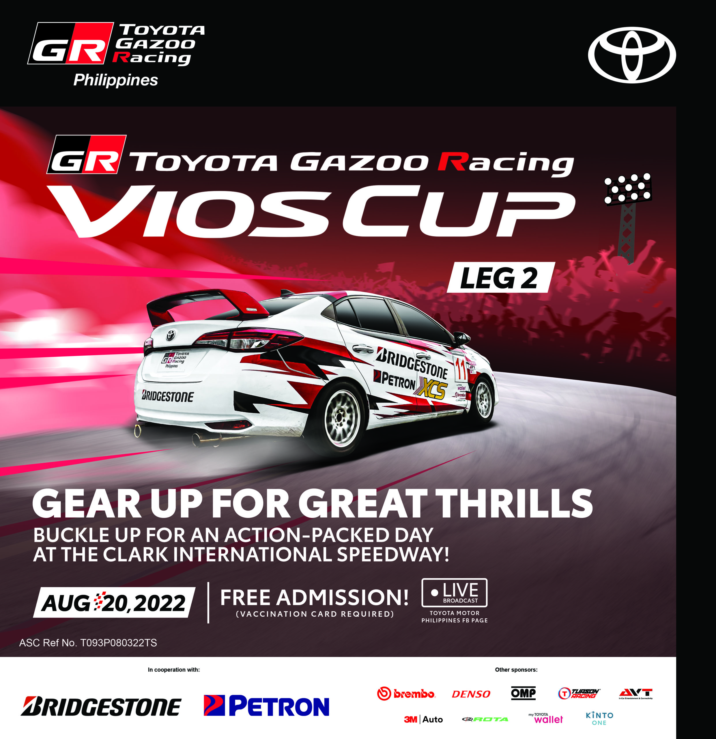 Catch The Second Leg Of The Toyota Gazoo Racing Vios Cup Tomorrow