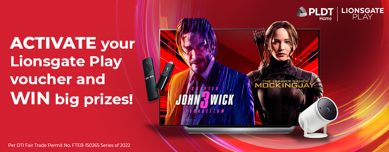 PLDT Home Subscribers Receive Free Lionsgate Play Subscription Plus Chance to Win Big Prizes