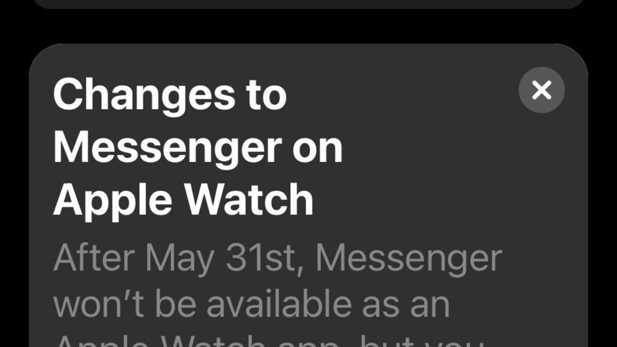 Facebook will discontinue Messenger app for Apple Watch on May 31 | Cult of  Mac