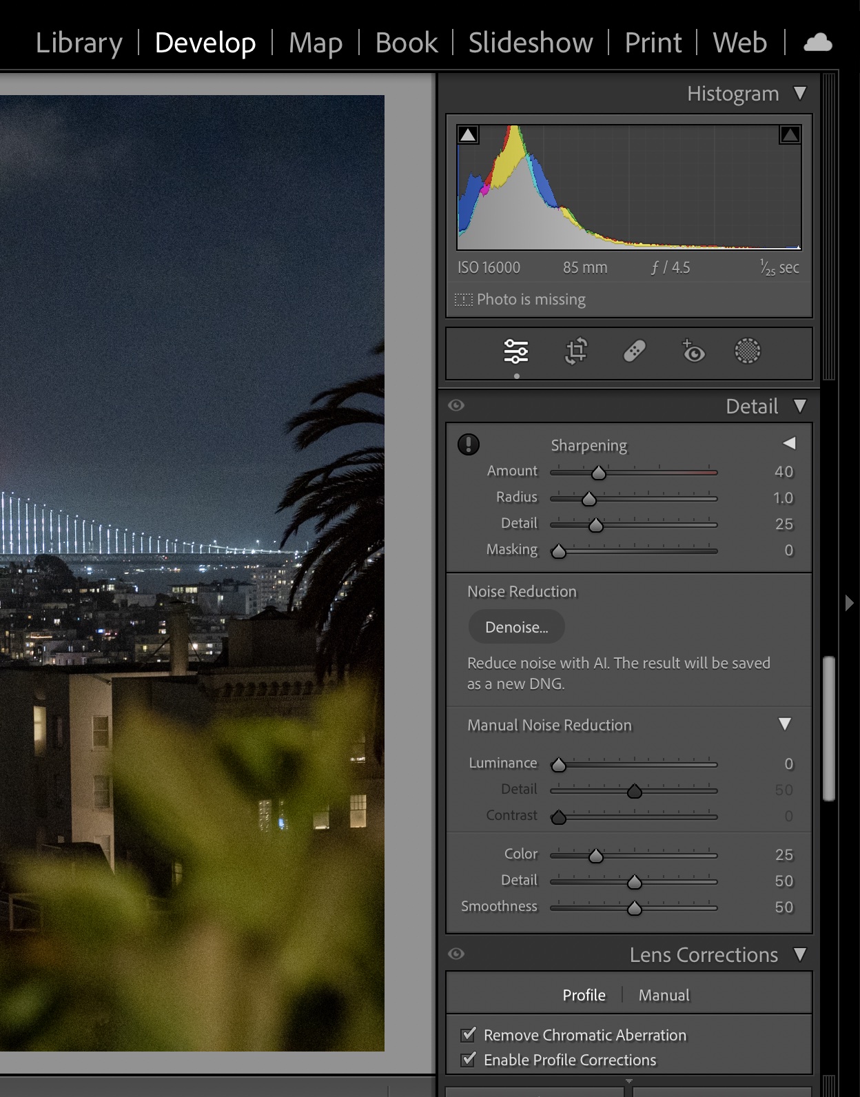 Lightroom adds AI denoise to make old photos look like new