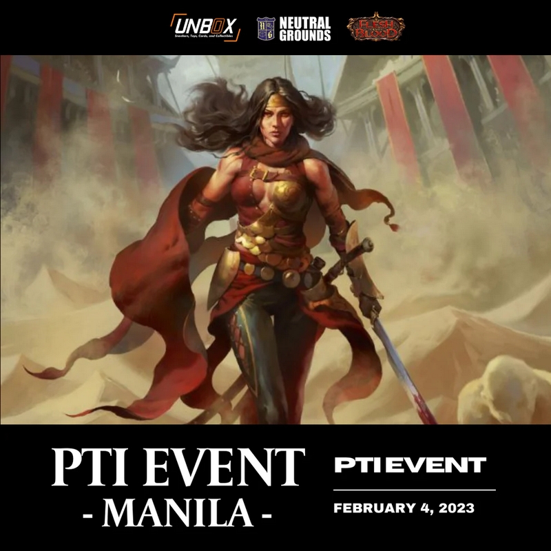 What's going to happen at Battle-Hardened: Manila? A PTI Event!